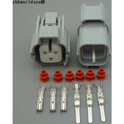 Shhworldsea 3pin 2.2m for Toyota modified Automotive camshaft sensor plug plastic wiring cable connector 6189-0131 6181-0072