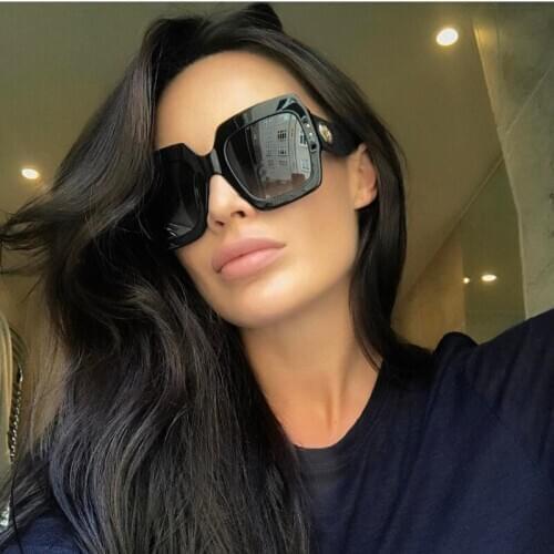 New Sunglasses -Women Square Oversized Sunglasses Women Fashion Sun Glasses Lady Brand Designer Vintage Shades Gafas Oculos