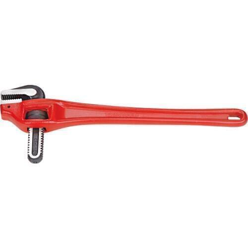 Heavy duty offset pipe wrench steel handle 18