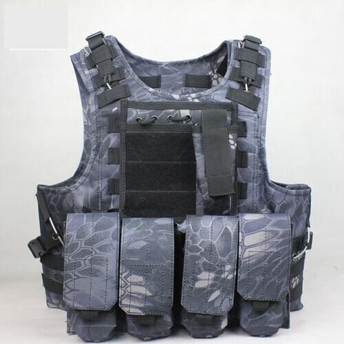 Tactical Molle Vest Mandrake Camouflage & Pouches Military Police Airsoft