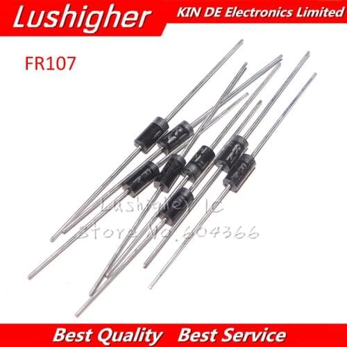 100PCS Rectifier Diode FR107 1A 1000V DO-41 Fr107