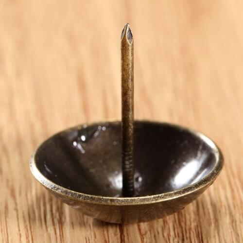 30mm*30mm Antique Bronze Upholstery Nail Decorative Upholstery Tacks Stud Jewelry Wood Box Furniture Decorative Pushpin Doornail