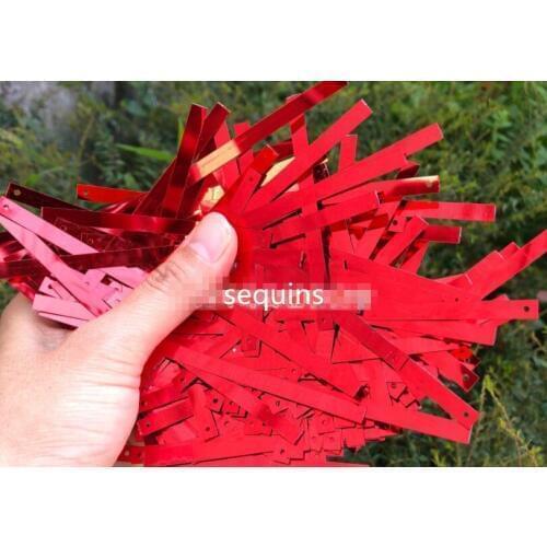 A6 Sewing supplies PET Environmental Protection High Temperature Resistant Material 75mm Gold Silver Strip Sequins Manual Mater