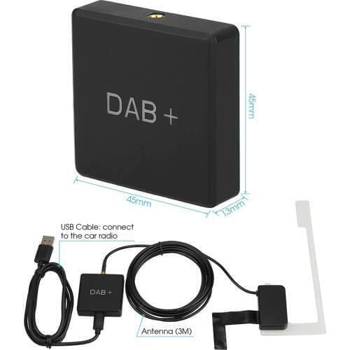 DAB+ Box Digital Radio Antenna Tuner for Car Radio Android FM Transmission Receiver USB Plug Adapter