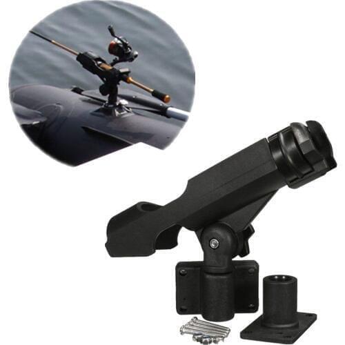 Kayak Boat Spinning Fishing Rod Holder Side/Rail/Flush Mount Pole Rest Rack Rowing Boat Replacement