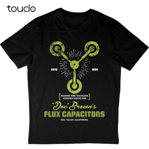 Flux Capacitor Space T-Shirt Future Valley School Hill Tower Flux Biff Cloc D145