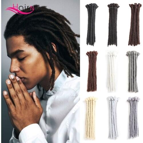 Hair Nest Handmade Dreadlocks Extensions Natural False Hair Locs Crochet Braiding Hair Extensions Faux Curly Locs Braids 12 Inch