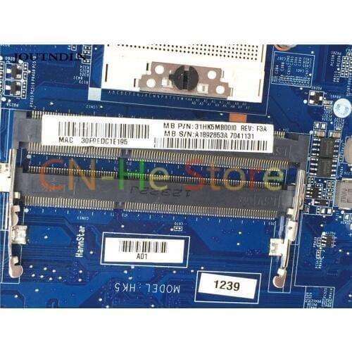 JOUTNDLN FOR Sony VAIO SVE15 SVE151 MBX-269 Laptop motherboard A1892853A DA0HK5MB6F0 31HK5MB00I0 HD7650 / HD7500 / HD7600 2G GPU