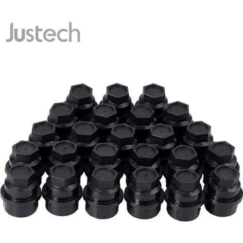 Justech 24 Pcs Wheel Nut Covers Wear Resistant 15646250 For Chevrolet GMC1500 GMC2500 Full Size Truck Nylon Wheel Nut Cover