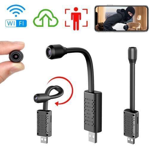 Mini Wifi Camera Nanny Camcorder AI Body Shape Recognition Cloud Storage Real Time Monitoring Cam Max 128G 7x24 Hours