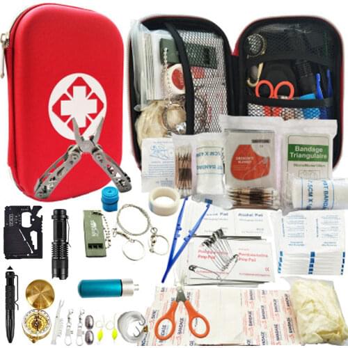 Earthquake relief survival kit Set Camping Travel Multifunction First aid SOS EDC Emergency Supplies Tactical for Hunting tool