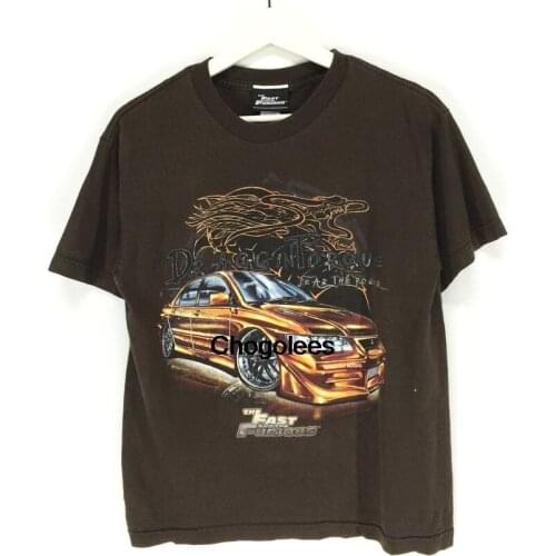 Rare!! The fast and the furious vintage movie shirtrip Paul walkermitsubishi evo