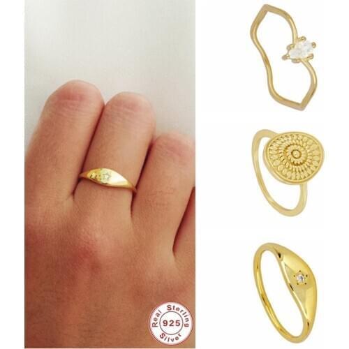 S925 Sterling Silver Anillos European Finger Rings For Women Lovers' Anniversary Engagement Ring Wedding Bands Fine Jewelry