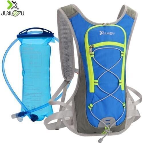 Running Marathon Bag JUNLETU 2017 Nylon Sports Bag Cycling Backpack For 2L Water Bag Outdoor Climbing Hiking Bag