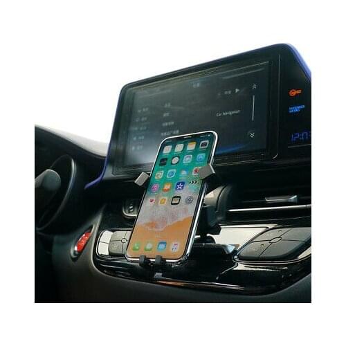 Carbon Fiber Black 360º Car Air Vent Mount Phone Holder for Toyota C-HR 16 - 19
