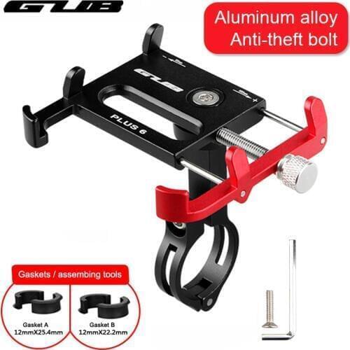 Metal CNC Bicycle Cell Phone Holder MTB Mountain Bike Motorcycle Handlebar Stem Clip Stand Fits for 3.5" - 7.5" Smartphones GUB