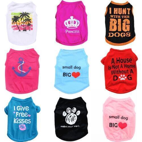 Pet Dog Clothes Summer Puppy Pet Clothing For Dog Vest Shirt Winter Warm Dogs Pets Clothing Chihuahua Yorkshire Clothes For Dogs