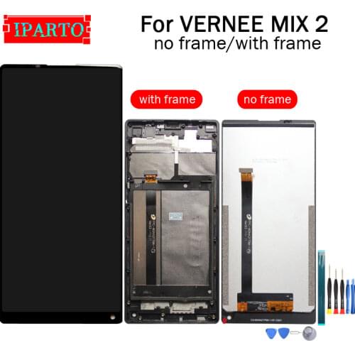 VERNEE MIX 2 LCD Display+Touch Screen Digitizer +Frame Assembly 100% Original New LCD+Touch Digitizer for MIX 2