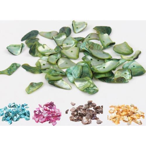 10-25mm Natural chippy Shell Loose Beads for jewelry making DIY 40g about 50pcs TRS0065X