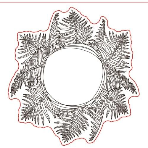 10x10 Leaves Transparent Clear Silicone Stamp Seal for DIY scrapbooking photo album Decorative clear stamp