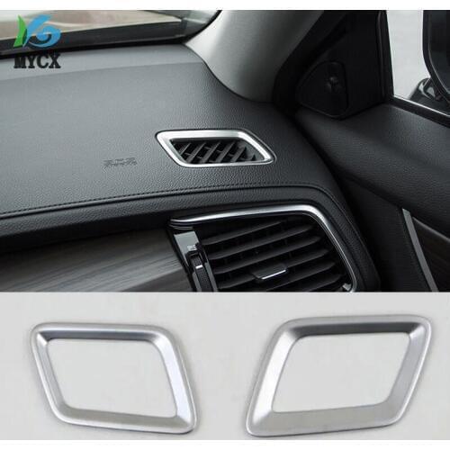 2pcs For Honda Avancier 2017 2018 Accessories ABS chrome air outlet ring Interior air conditioning vent decoration