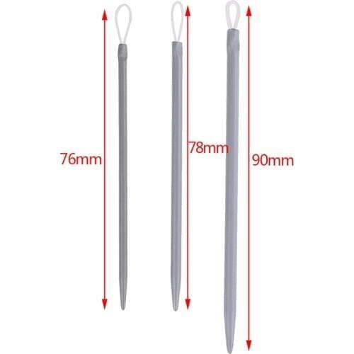 3pcs Big Eye Nylon Wire Knitting Needles Yarn Sewing Needles Apparel Sewing & Fabric Art Craft Wool Thick Knitter Wholesale