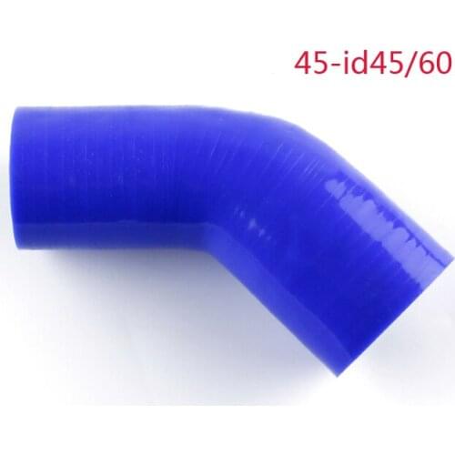 45/60mm 45bend silicone reducer hose