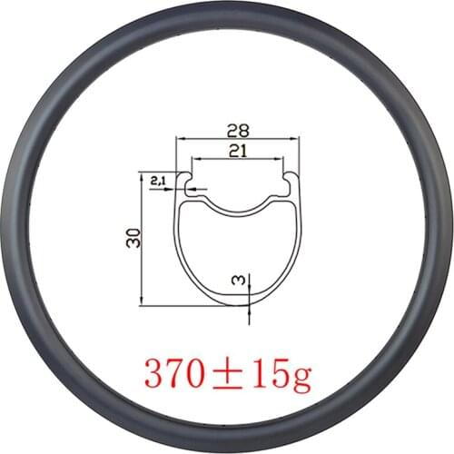 700c 30mmx28mm carbon rimTubeless disc brake UD 3K 12K matte glossy 28mm width 21mm inner wide18H 20H 24H 28H 32H Road race bike