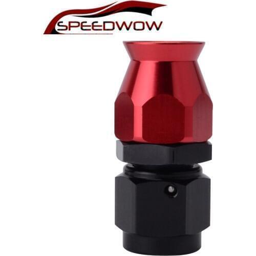 AN6 Aluminum Swivel PTFE Hose End Fitting Straight 45 90 180 Degree Reusable PTFE Oil Fuel Line Fittings Adapters