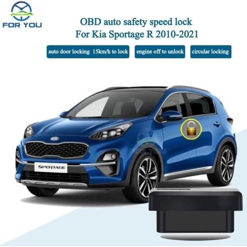 FORYOU Car Auto OBD Plug And Play Speed Lock Unlock Device For Kia Sportage R AT (Not Fits MT)