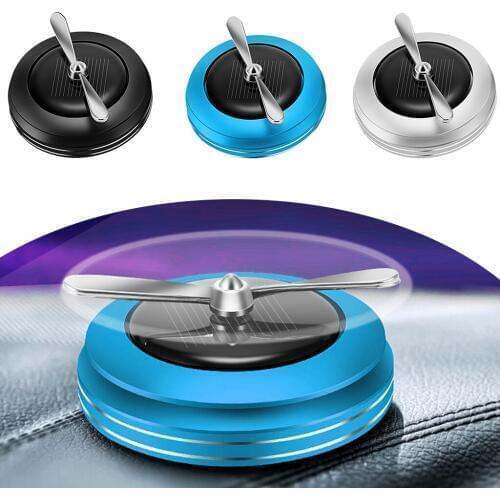 Car Air Freshener Solar Rotating Auto Perfume Ornaments Auto Interior Decor Supplies Car Diffuser for Automobile/Home/Office