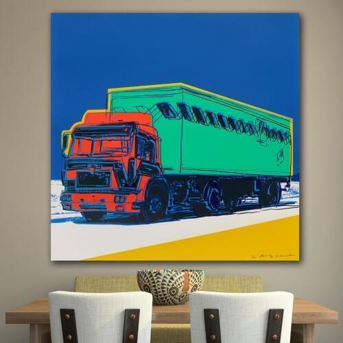 Large size Printing Oil painting Big trucks in transit Andy 2 art canvas prints pictures for living room and bedroom No Frame