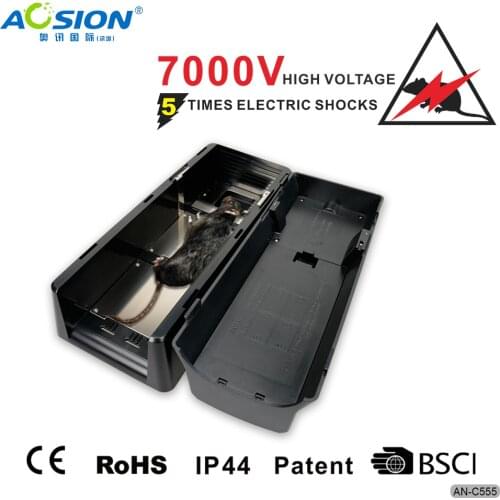 Home Aosion Batteries and Adapter operated pest control electric mouse mice killer rat trap