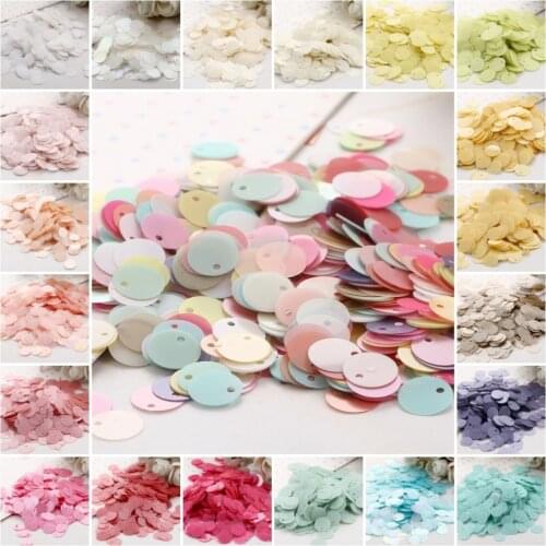 Eo-Friendly Candy Sequin 10mm Matte Pvc Loose Sequins Flat Artesanatos Findings Sewing Wedding Craft Garment DIY Accessory 10g