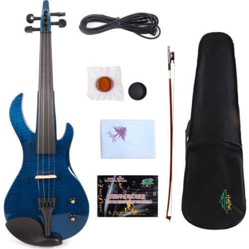 Brid neck 4 string Electric Violin 4/4 Yinfente Beautiful Timbre Free Case+Bow+Cable #E20