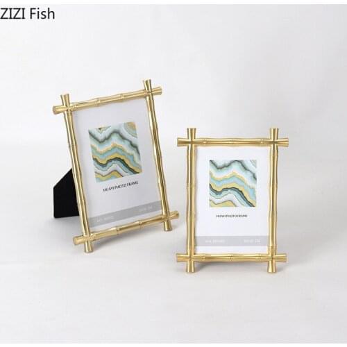 Alloy Branches Pictures Frame Room Aesthetics Bedside Table Family Portrait Photo Frame Golden/silver Photo Frames Home Decor