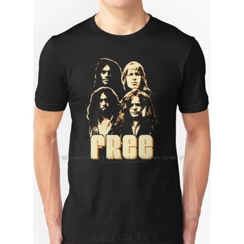 Free The Band Again T Shirt 100% Pure Cotton Alright Now Rodgers Paul Prog Blue Guitar Free Queen Cool Love Lyrics Want It All