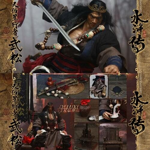Collectible 1/6 Scale IN FLAMES IFT-030 The Water Margin WuSong Male Action Figure Deluxe Edition Model for Fans