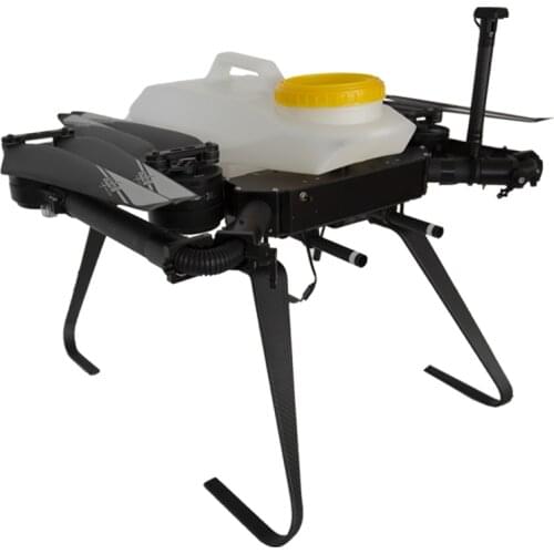 ZHE-10 10L 10KG carbon fiber Quadcopter frame Hybrid Electric Agricultural Spraying Drone Kit