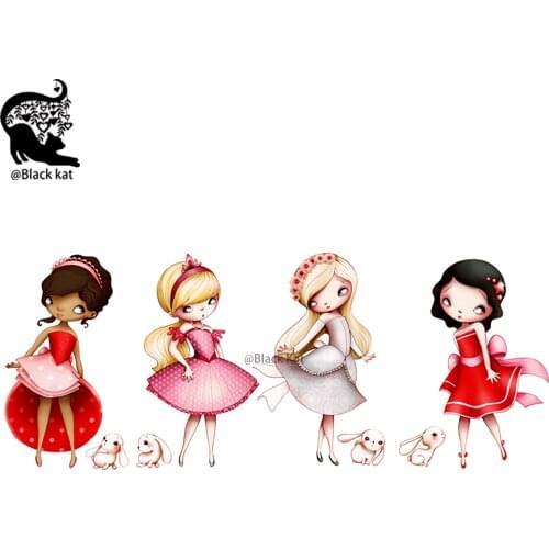 Beautiful Fashion Dress Girl with Lovely Bunny Cutting Dies Women Rabbit Doll Metal Stencil For DIY Scrapbooking Card Craft