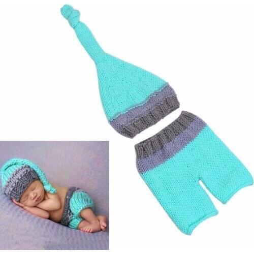 Beautiful Newborn Photo Props Baby Boy Girls Crochet Knit Costume Photography Prop Outfits