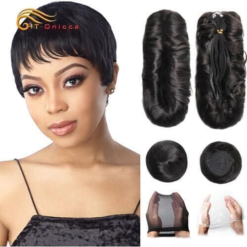 Curly Human Hair Bundles Brazilian Hair Weave Bundles Short Hair Human Hair Bundles For Woman