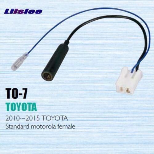 Liislee Car Radio Antenna Adapter Cable Wire For Toyota 2010-2012 Aftermarket Stereo CD DVD GPS Installation Kits Accessories