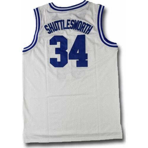 Mens #34 Jesus Shuttlesworth Jersey Lincoln High School Basketball Jersey Blue Ray Allen Film He Got Game Basketball Jerseys