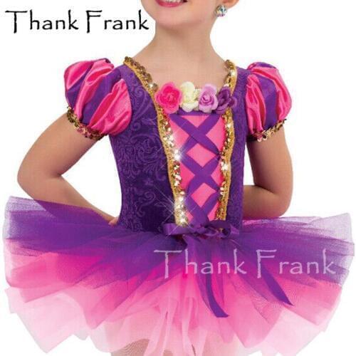 New Velvet Ballet Tutu Dress For Girls Kids Adorable Princess Dresses Women Short Sleeve Sequin Ballerina Dance Costumes C641