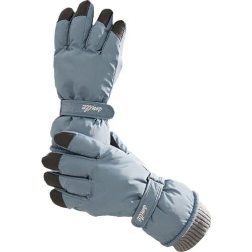 Autumn Winter Men Women Gloves Outdoor Sports Warm Thermal Fleece Running Ski Gloves Touch Cold Waterproof Windproof Gloves