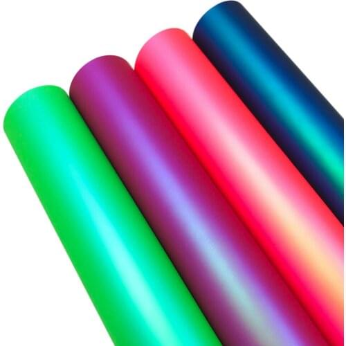 Iridescent Silky Adhesive Vinyl 4 Assorted Colors for Home Cup Car Glass Decoration Sticker Signs and Craft Cutters Cricut DIY