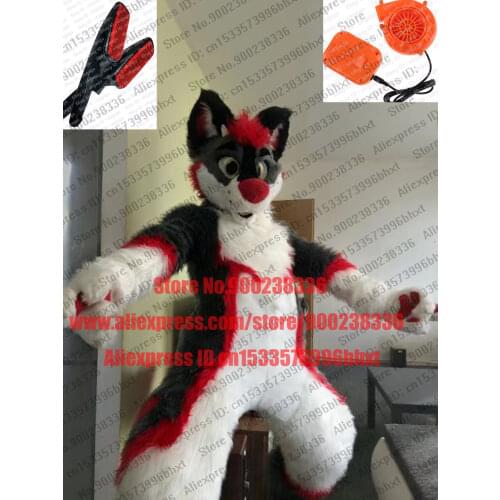 3-D Eyes Fursuit Fullsuit Grey Huksy Dog Costumes Full Furry Suit Furries Anime Legs Teen Costumes Child Full Furry Suit