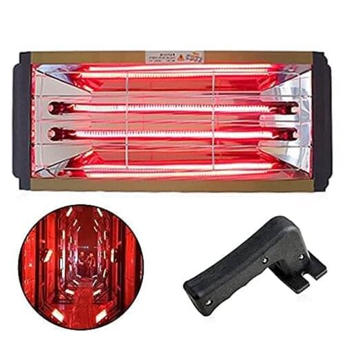 2000W Handheld Infrared Paint Curing Lamp Shortwave Infrared Heat Lamp for Paint Repair Auto Parts Repair Tool