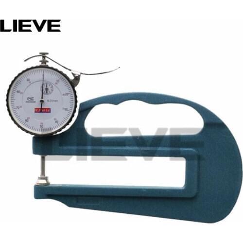 0-10mmx120mm Dial Thickness Gauge 10mm thickness meter with 120mm throat range thickness tester
